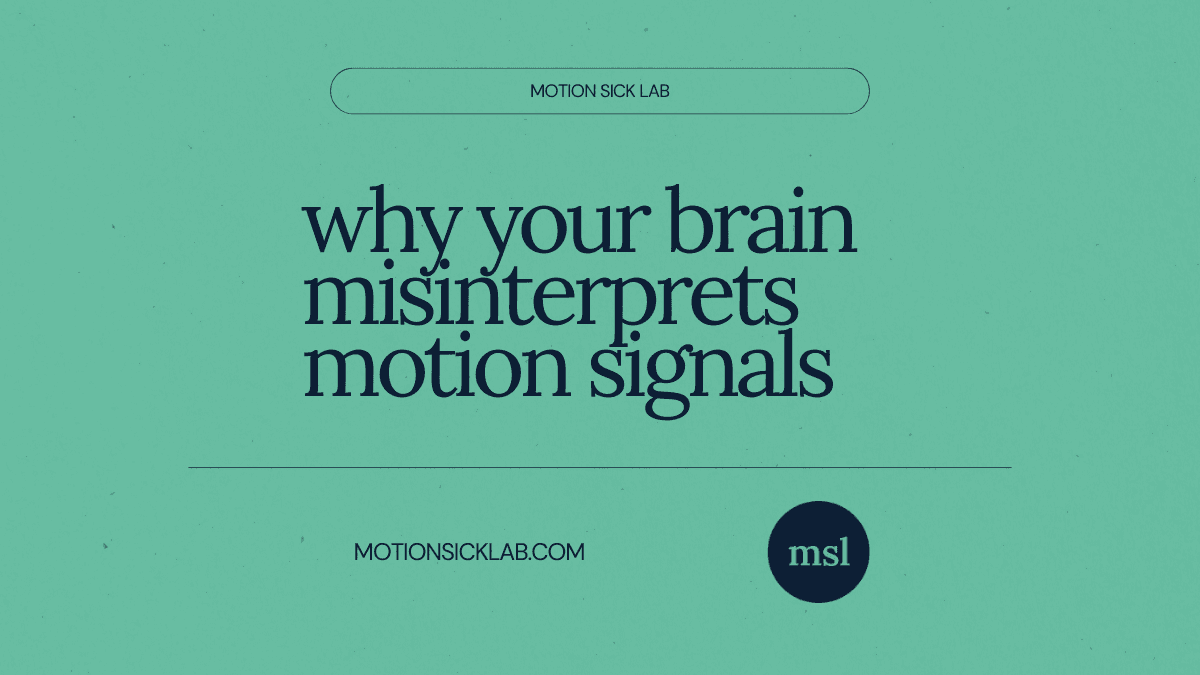 brain misinterprets motion