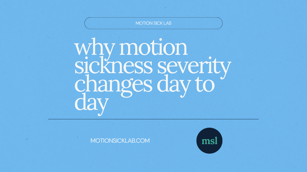 motion sickness variability