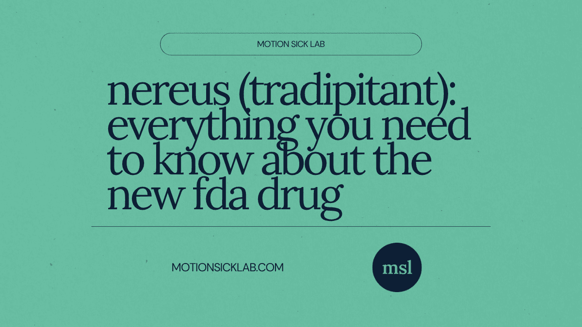 nereus tradipitant motion sickness