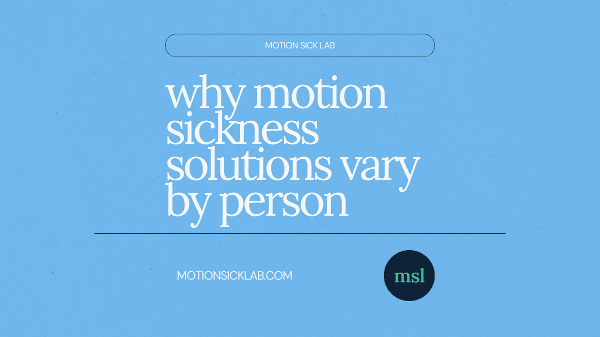 why motion sickness happens