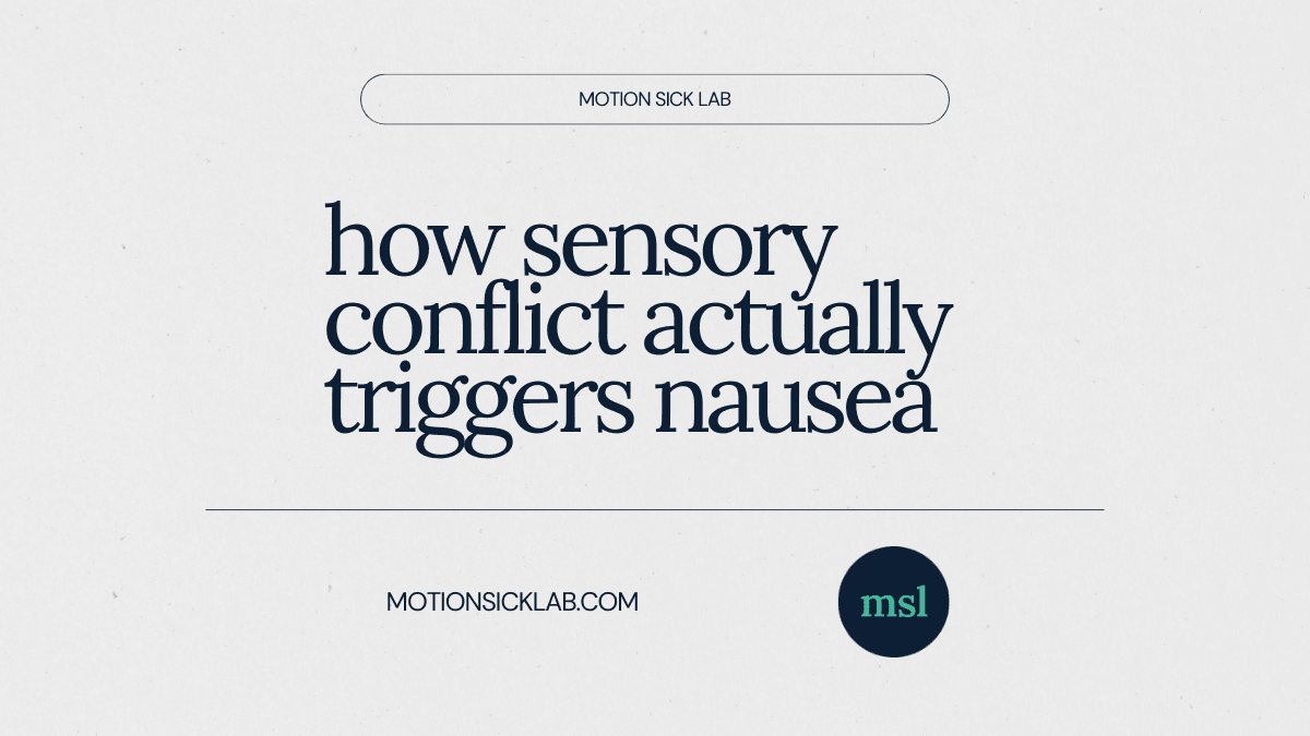 sensory conflict nausea