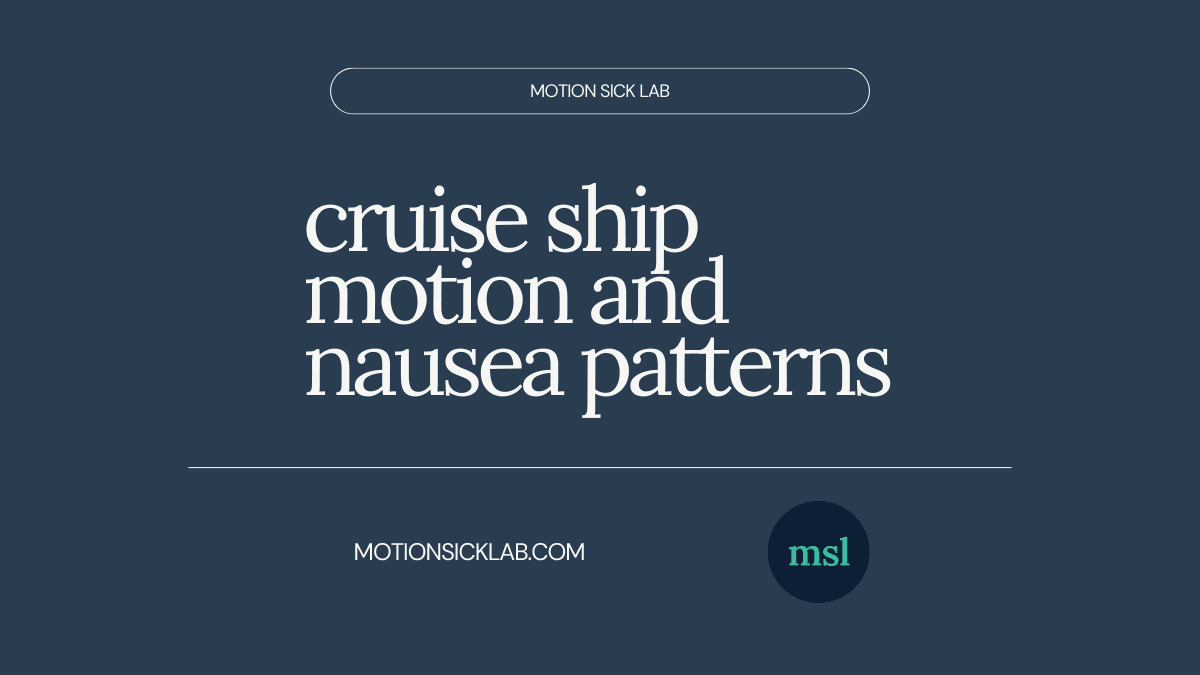 cruise ship motion sickness