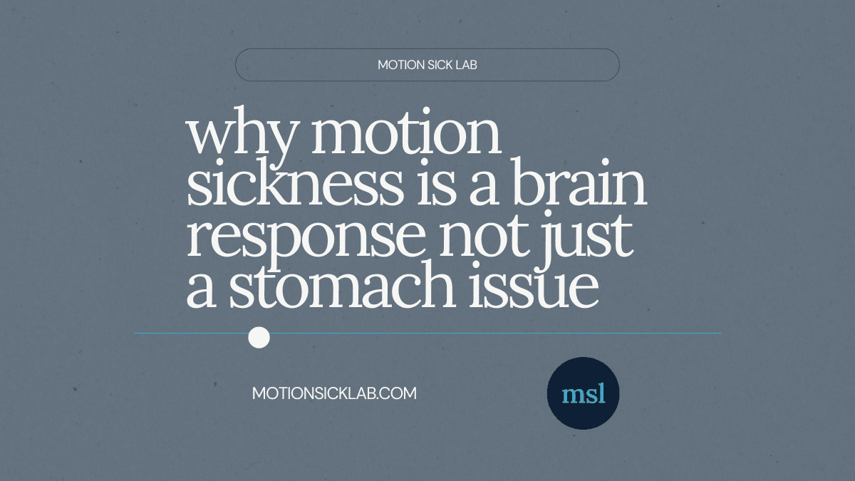 motion sickness brain response