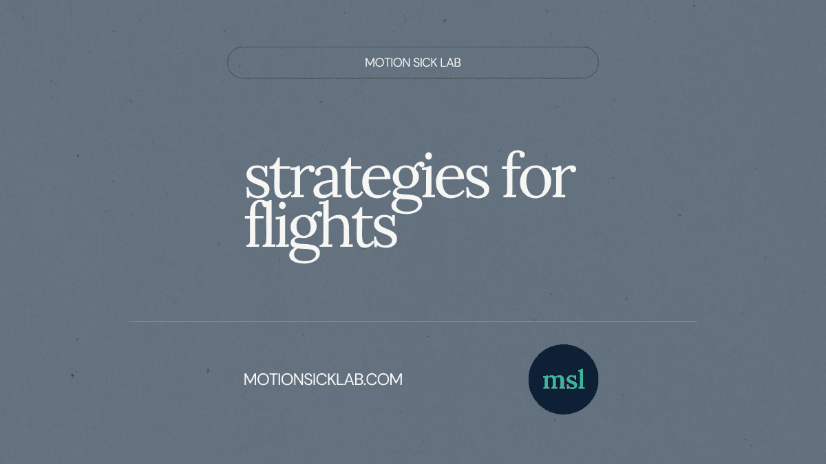 motion sickness on flights