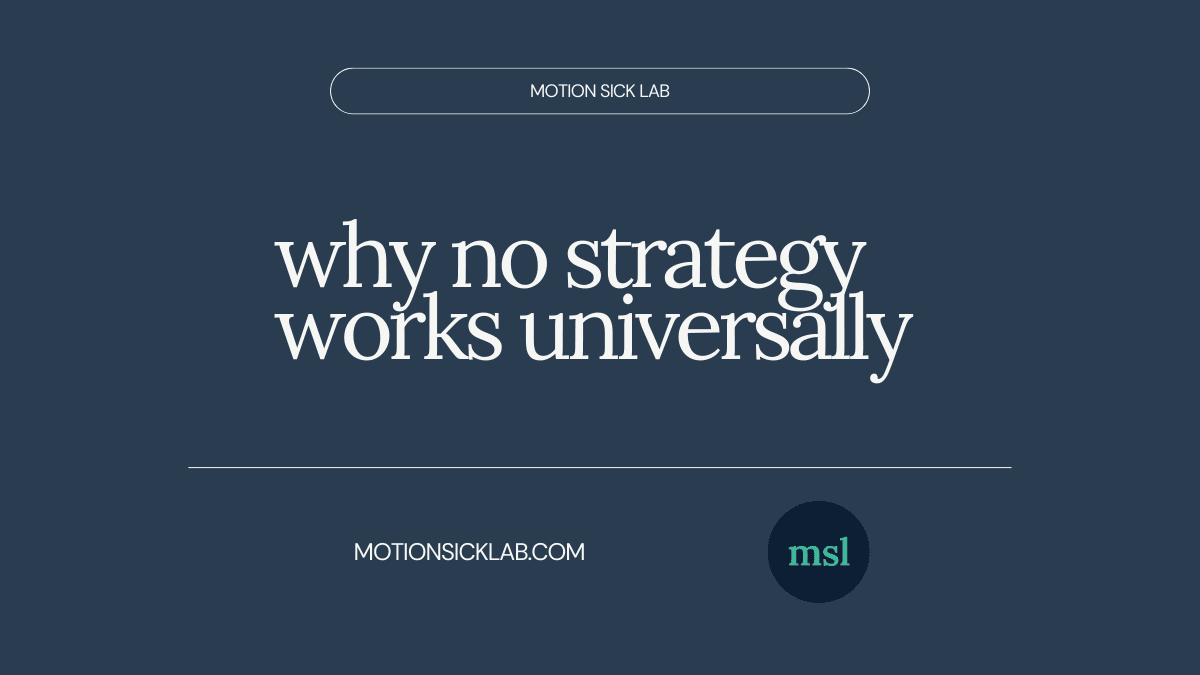 no universal motion sickness solution