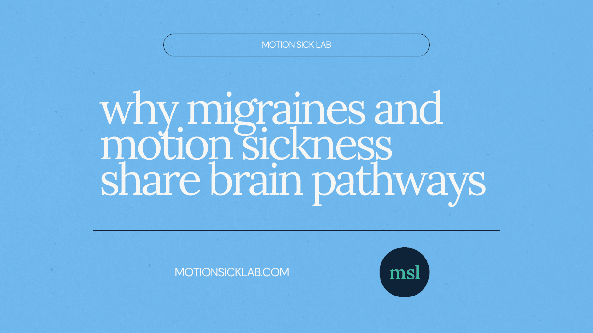 migraine motion sickness brain