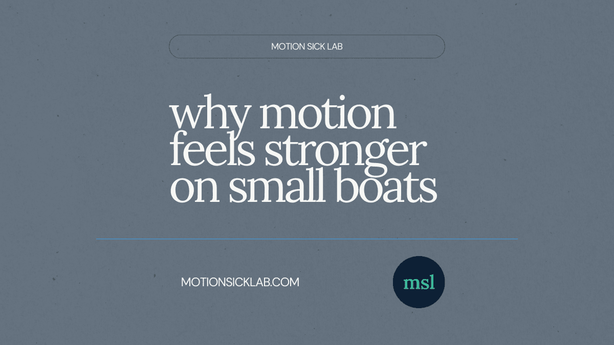 small boat motion sickness